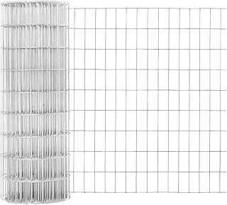 Fencer Wire Welded Wire Fence 12.5 Gauge, Galvanized Welded Fence Wire Roll, Mesh Size 2-Inch x 4-Inch, Hog Wire Fencing Cage, Multiple Use for Home Improvement & Animals Enclosure (4ft. x 100ft.)