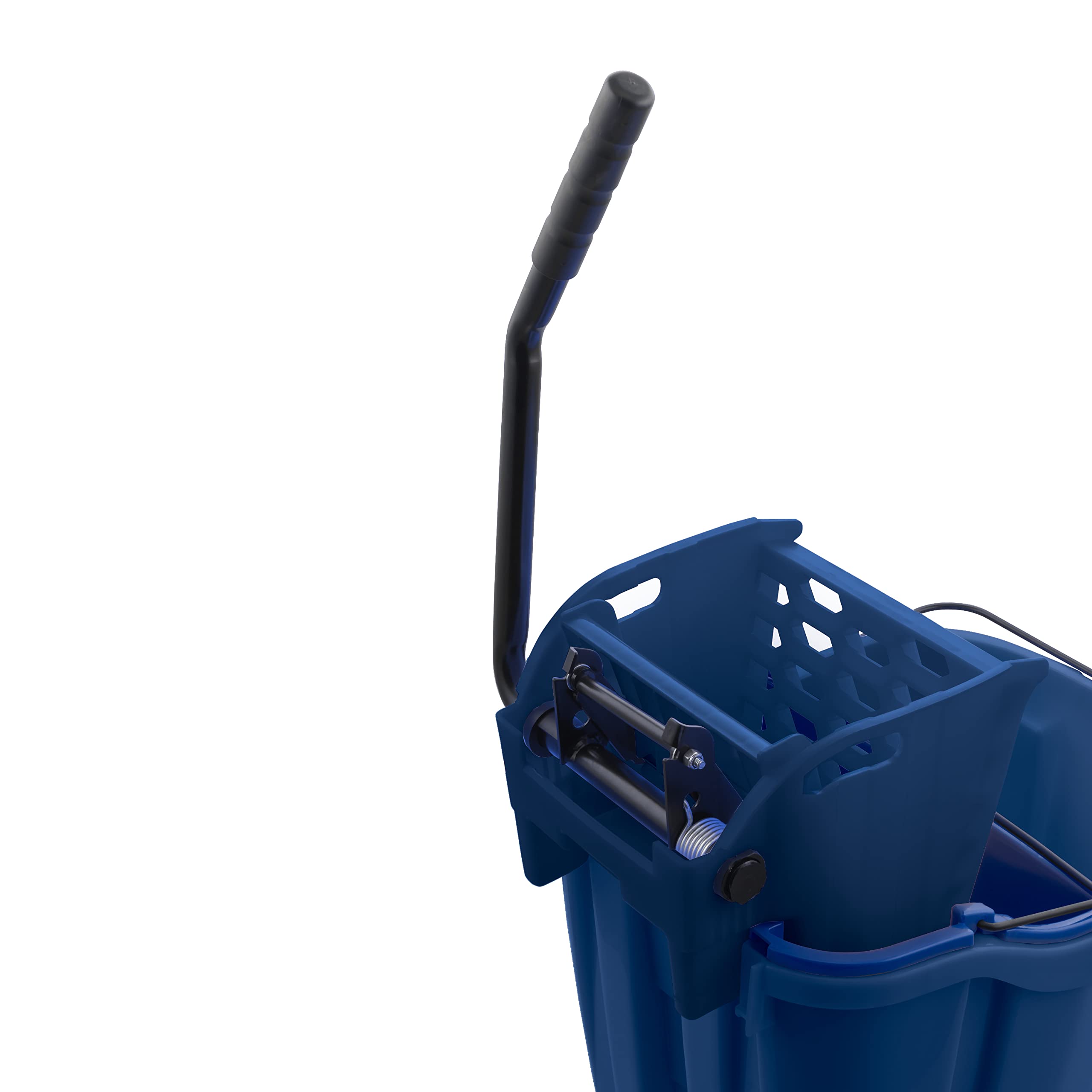 CFS OmniFit 35 QT Cubo de fregona Combo: Escurridor de Prensa Lateral e Inserto de Agua Sucia - Azul