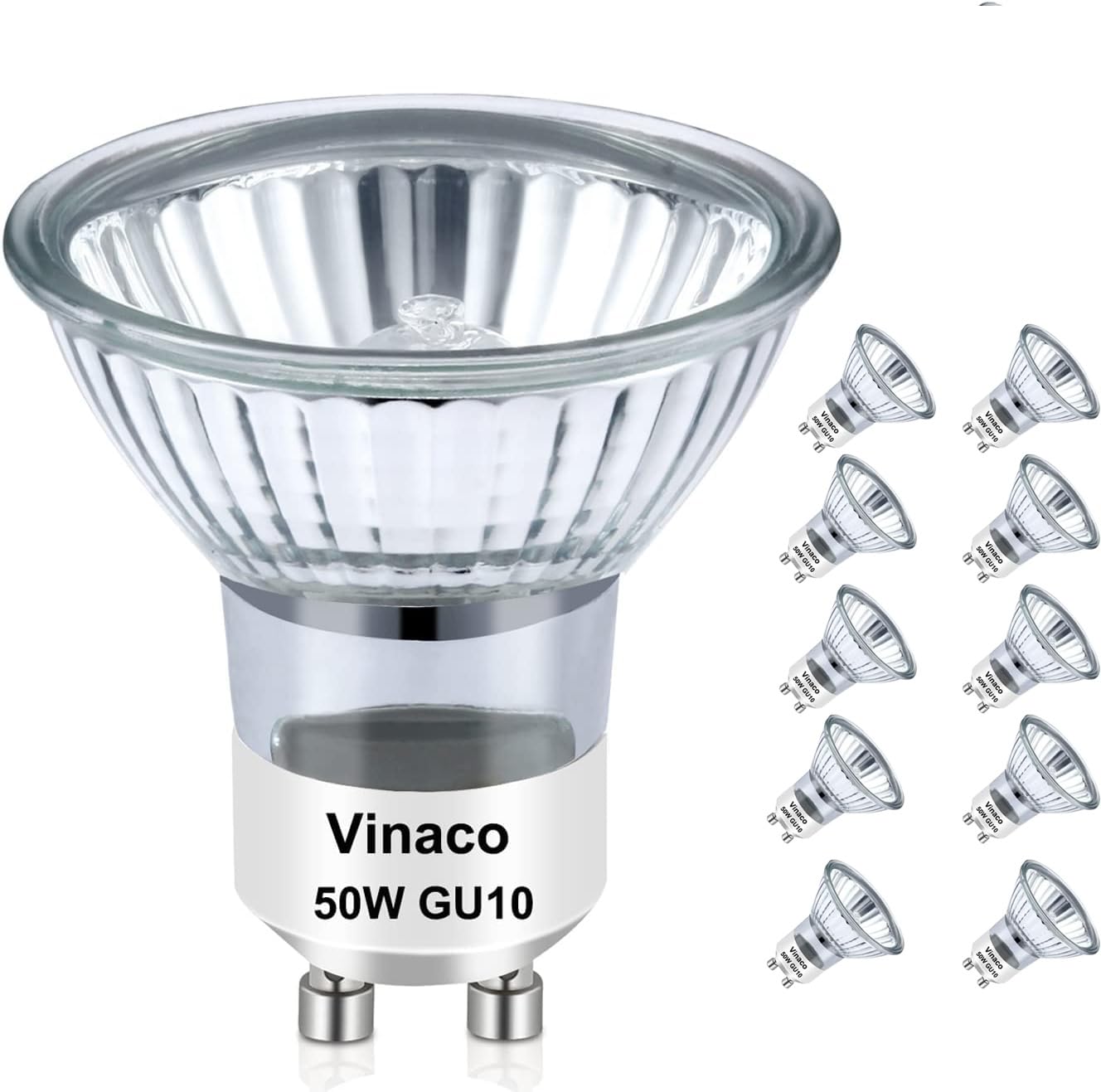 Vinaco Halogen GU10 Bulb Dimmable 50W 2800K Warm White for Candle Warmer