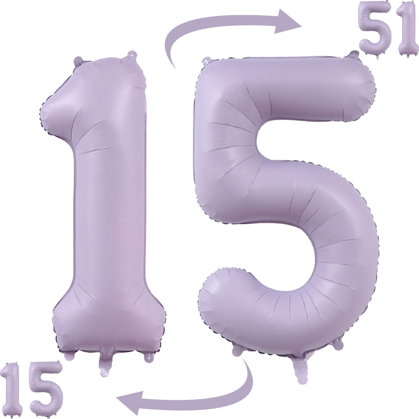 Kit Ballons 15e Anniversaire Quinceanera – 80 Pièces Violet Et Or, Avec Guirlande Et Bannière