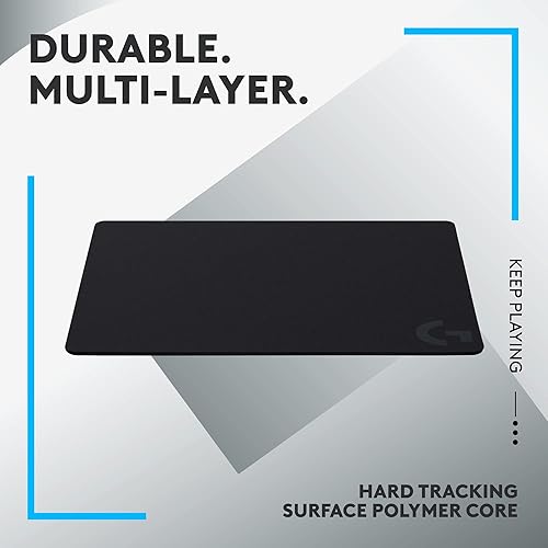 Miniatura 6 de Logitech G Alfombrilla de mouse para juegos 440 optimizada para sensores de juegos baja fricción de superficie alfombrilla de mouse antideslizante