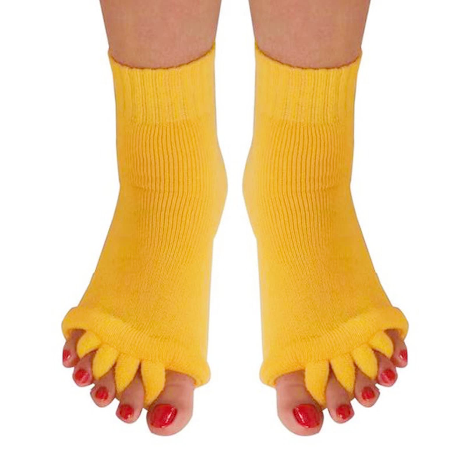 AIBEARTY 1 Pair Yoga Sport Gym Five Toe Separator Socks