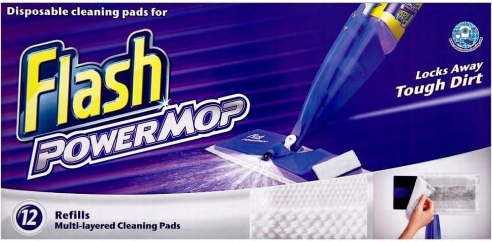 Flash Powermop Disposable Cleaning Pads 12 Refills