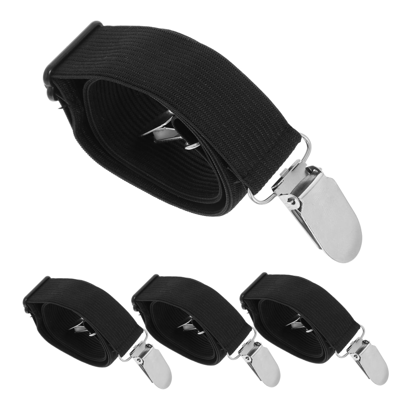 PRETYZOOM 4pcs Adjustable Bed Sheet Straps Elastic Mattress Holders for Fitted Effortless Setup Secure Grip for Mattresses and Sofa Cushions Minimalist Design for Tidy Look