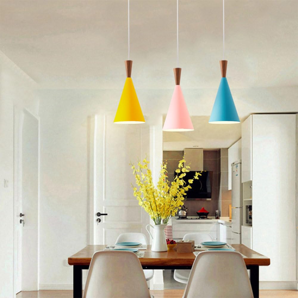 Lampa Wisząca Z Pojedynczą Głowicą E27 Stylowy Żyrandol Sufitowy W Stylu Boho Vintage Dom Wiejski Z Drewnianą Lampą Wiszącą Oprawa Oświetleniowa Do Wystroju Domu I Biura Do Kuchni, Sypialni KNBVFHG