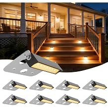 JESLED 8 Pack 4inch LED Retaining Wall Lights, 5W Landscape Lighting, LED Hardscape Lighting, Paver Lights Low Voltage Hardscape Lights, 5W Outdoor Step Lights, 2700K Warm White, Waterproof