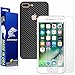 iPhone 7 Plus Screen Protector + Black Carbon Fiber Skin, ArmorSuit MilitaryShield w/ Lifetime Replacements - Anti-Bubble Ultra HD Screen Protector for iPhone 7 Plus