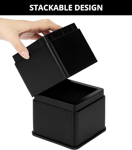 Miniatura 5 de Utopia Bedding Elevadores de cama de 3 pulgadas, paquete de 8, elevadores ajustables para muebles de 3 y 6 pulgadas, espuma antideslizante y