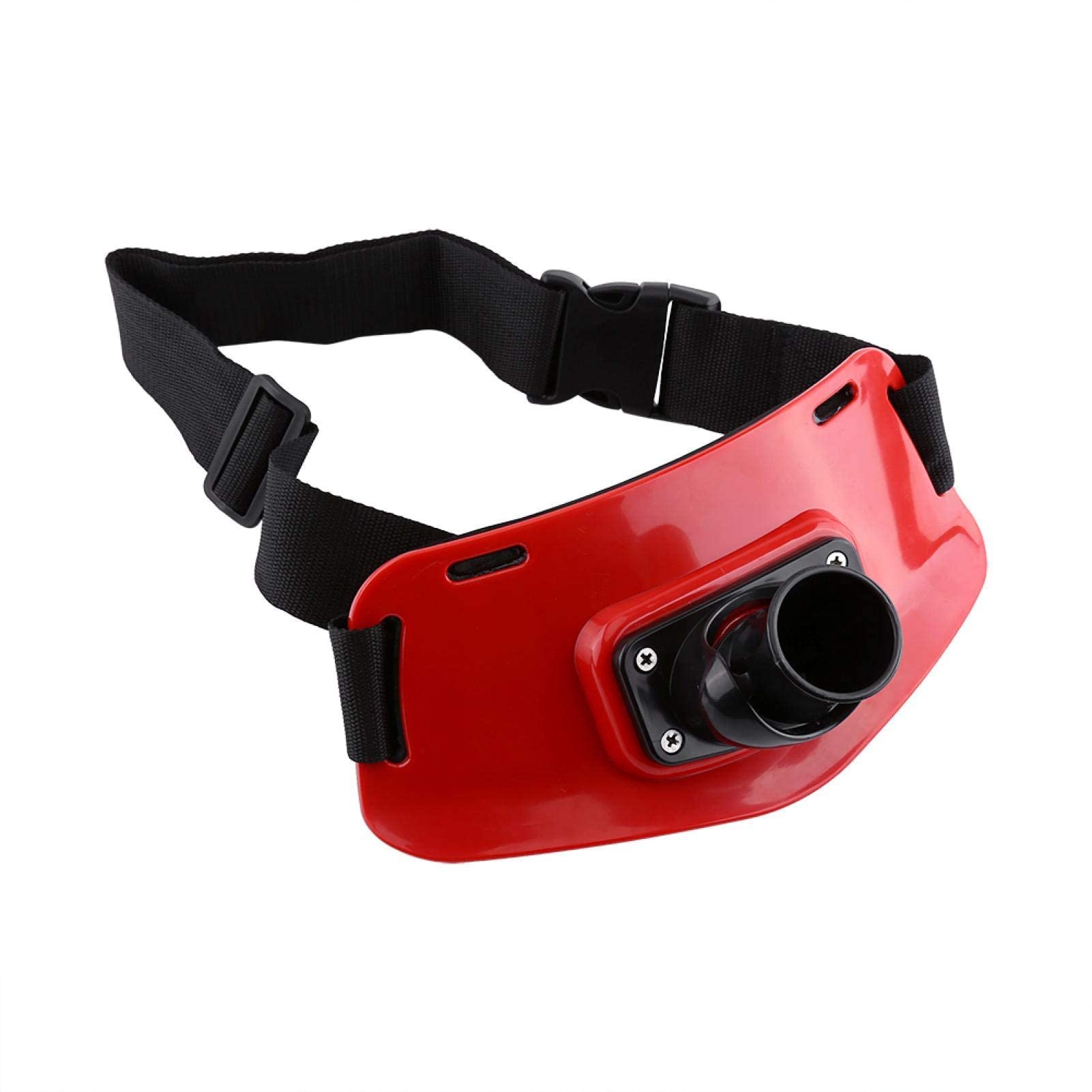 OUKENS Fishing Rod Fighting Belt, 3 Colors Stand Up Belt Rotary Fishing Rod Holder Back Padded Fishing Fighting Rod Belt(Red)
