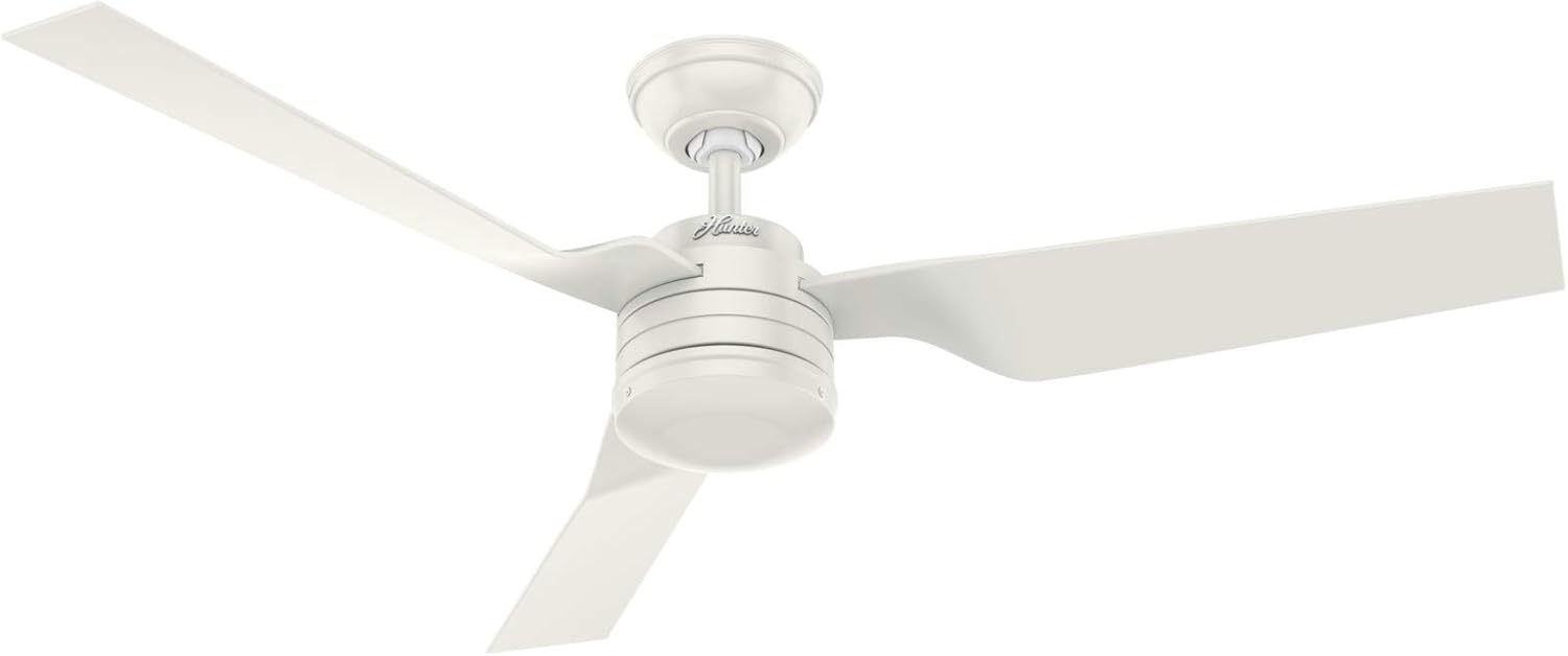 Rеvіеw Dіѕсоunt Hunter Fan Company 50257 Cabo Frio Ceiling Fan, 52, Fresh White Finish