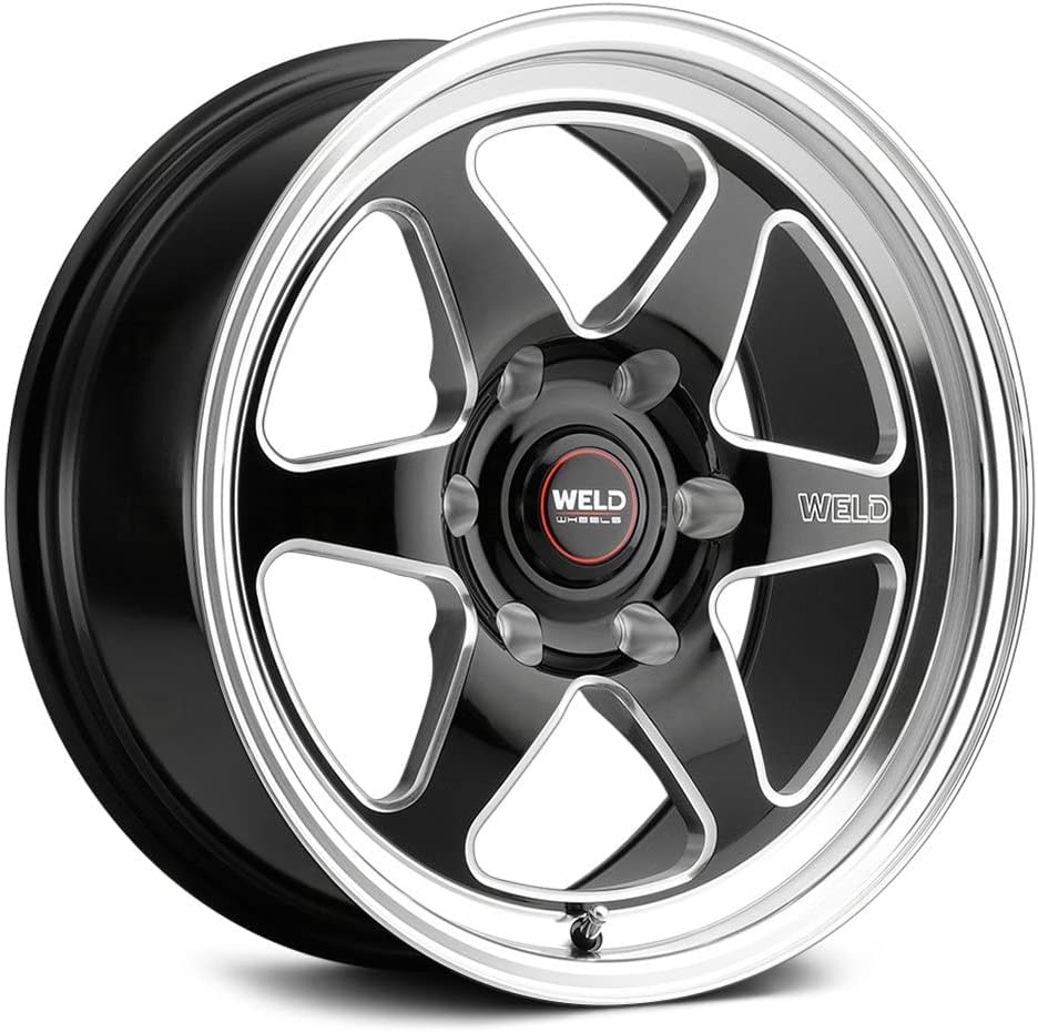 Weld - S106 20x9.5 Ventura 6 6x135 ET28 BS6.375 Gloss BLK MIL DIA 87.1 (S10609589P28)