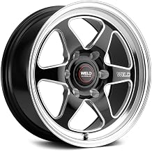 Weld - S106 20x9.5 Ventura 6 6x135 ET28 BS6.375 Gloss BLK MIL DIA 87.1 S10609589P28