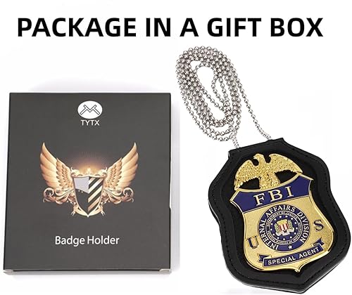 Miniatura 7 de TT TYTX Portatarjetas de policía de Detroit (insignia no incluida), soporte para insignia de la Patrulla Fronteriza de Estados Unidos, clip de