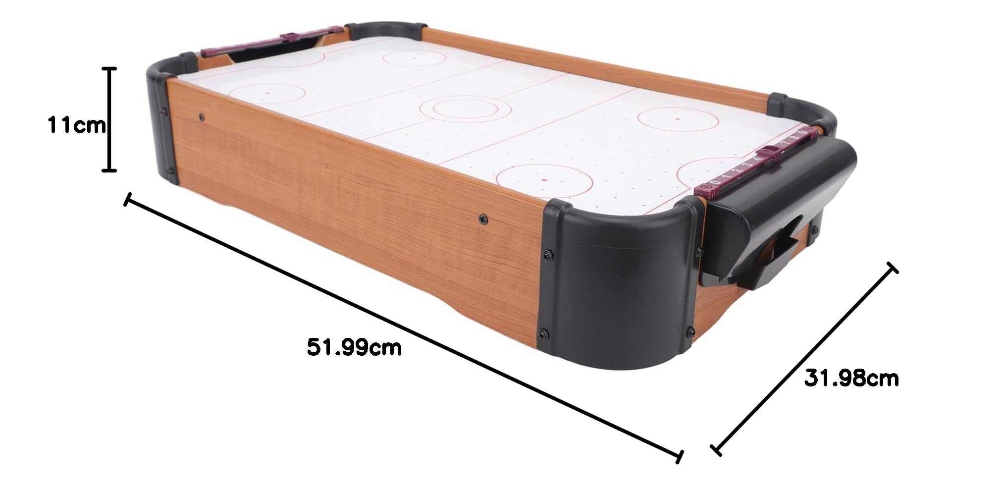 Gioco Portatile da Tavolo Air Hockey per Bambini e Adulti, Gioco Leggero a Batteria con Bordo Ad Alta densità, Tavolo da Hockey Ad Aria per Bambini, per Divertimento e Relax