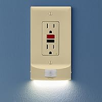 Vista 11 de SnapPower Paquete de 2 luces de movimiento [para tomas dúplex] – Luces nocturnas LED con detección de movimiento integradas en la placa de pared