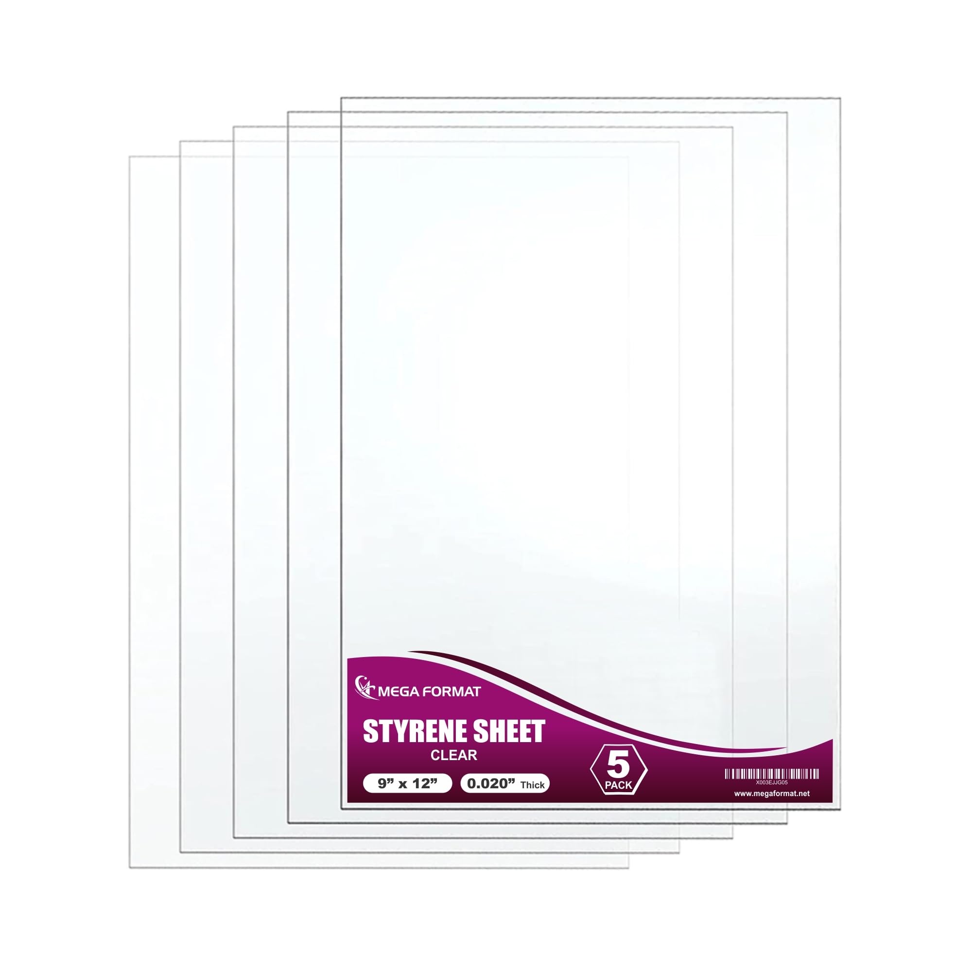 White Polystyrene Sheets - Craft & Display Plastic -27
