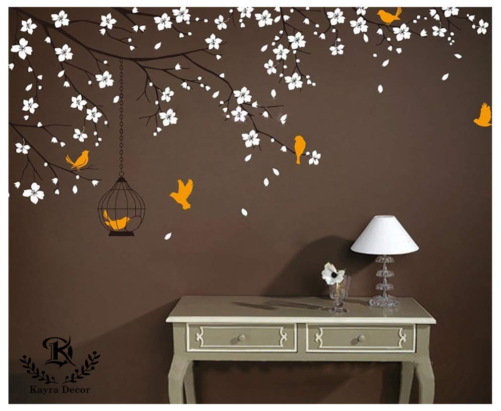 Kayra Decor Latest Birds on Branch Flower Stencils for Wall Painting – Suitable for Room Decor and Craft (PVC, 120-inch x 57-inch) (KDS90043) (B07VQZDJN2) Amazon Price History, Amazon Price Tracker