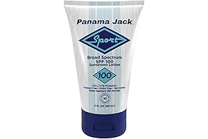 Panama Jack Sport Sunscreen Lotion - SPF 100, Non-Greasy, UVA/UVB Protection, Pack of 1