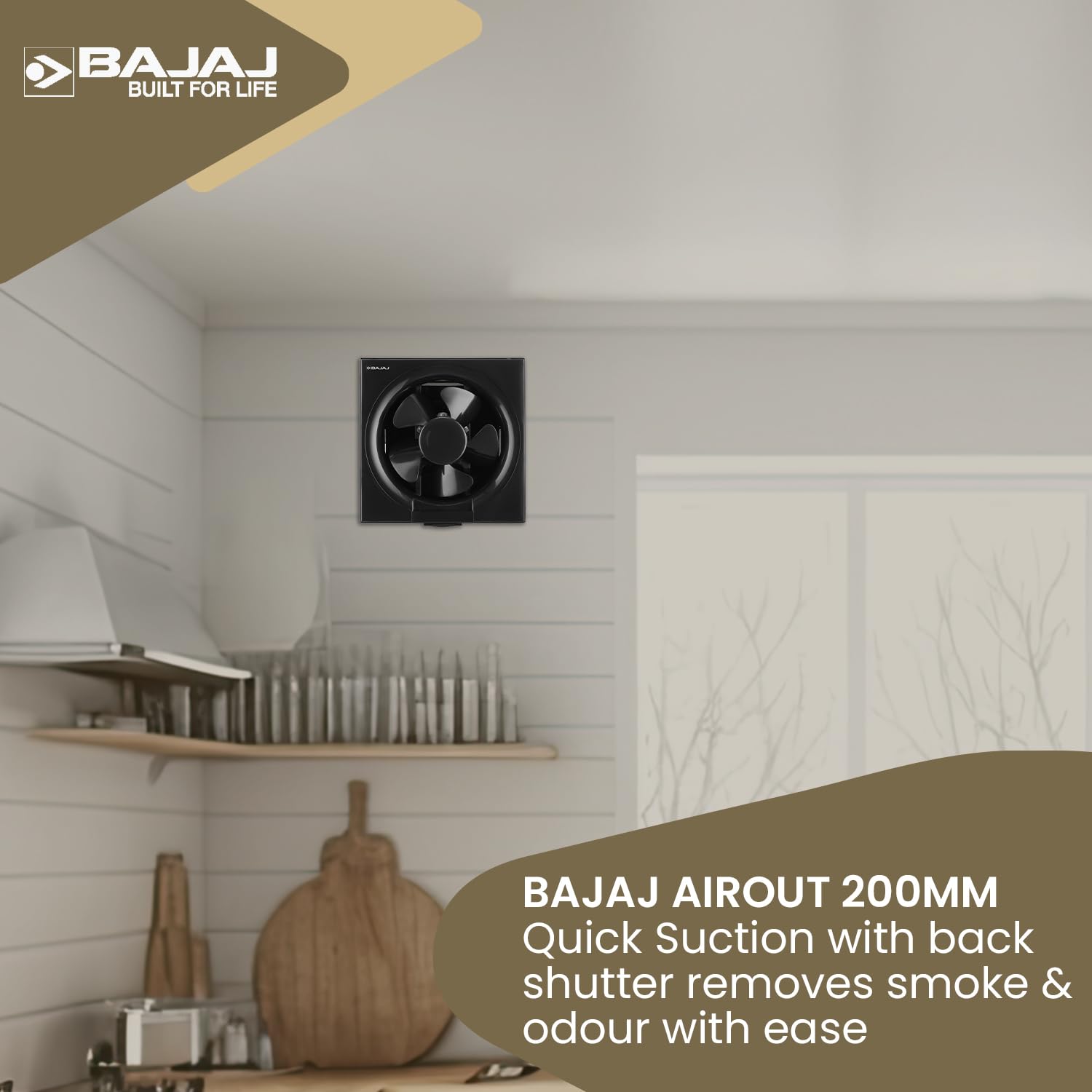 Bajaj AirOut Exhaust Fan - 100% Copper Motor -2