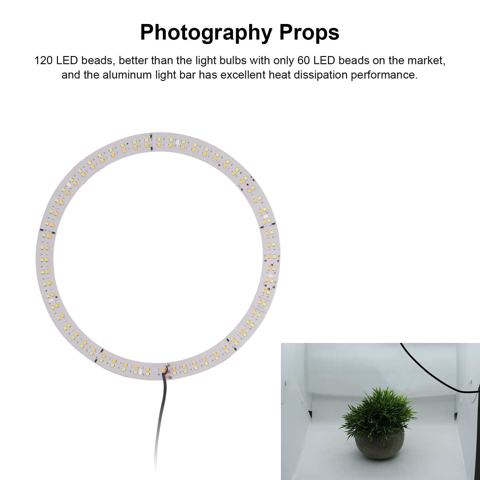 Mini Light Box Cyrank Per Fotografia – Studio LED Portatile Pieghevole Con 6 Fondali, Compatto E Facile Da Montare