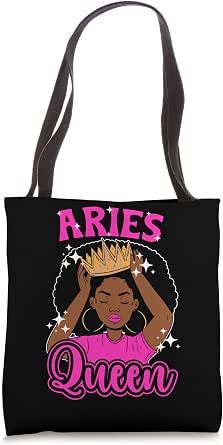 Amazon.com: Aries Queen Black Aries Zodiac Sign Aries Astrology Tote