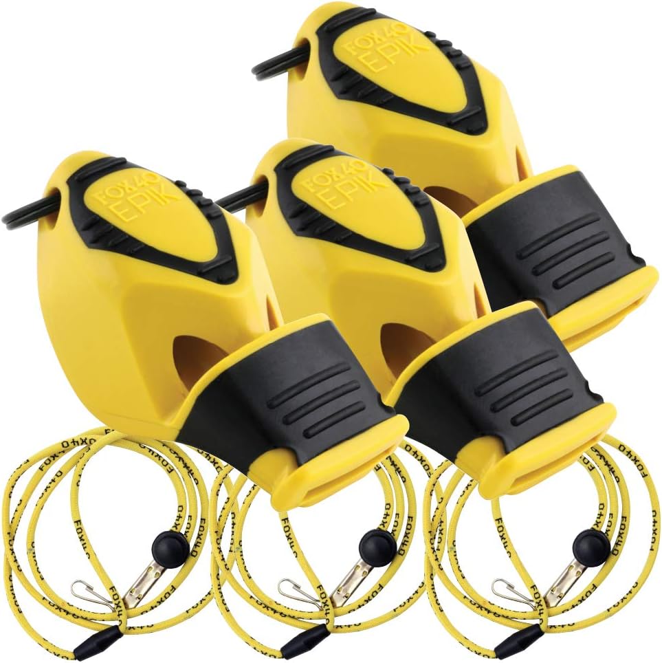 Fox 40 EPIK CMG w/Breakaway Lanyard 3 Pack