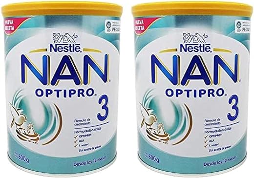 Nestlé Nan 3 Optipro 800+800gr, Blanco (019102762)