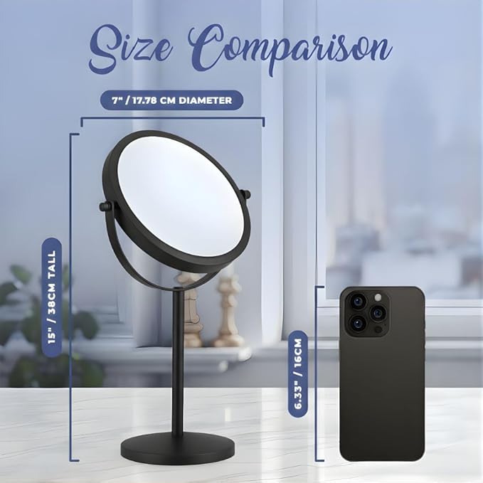 Espejo de Maquillaje MIRRORVANA 10X/1X Redondo con Base miniatura 2