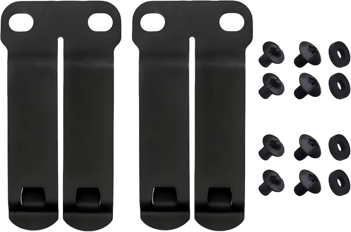 DCC Monoblock Belt Clip – IWB/OWB Attachment for Concealed Carry Holsters – 1.5" & 1.75" Sizes – Dark Matte Gray & FDE Options – Mounting Hardware Included – Made in USA