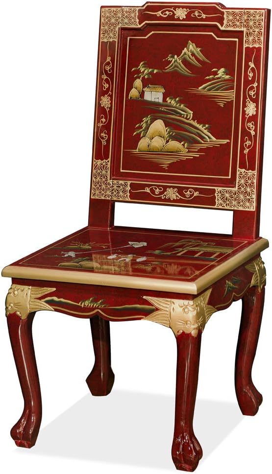 Red Queen Anne Chinoiserie Scenery