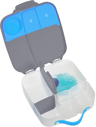 Miniatura 7 de b.box Lonchera para niños, Bento Box, 4 compartimentos (2 a prueba de fugas), tamaño grande para grandes apetitos  Paquete frío de gel incluido