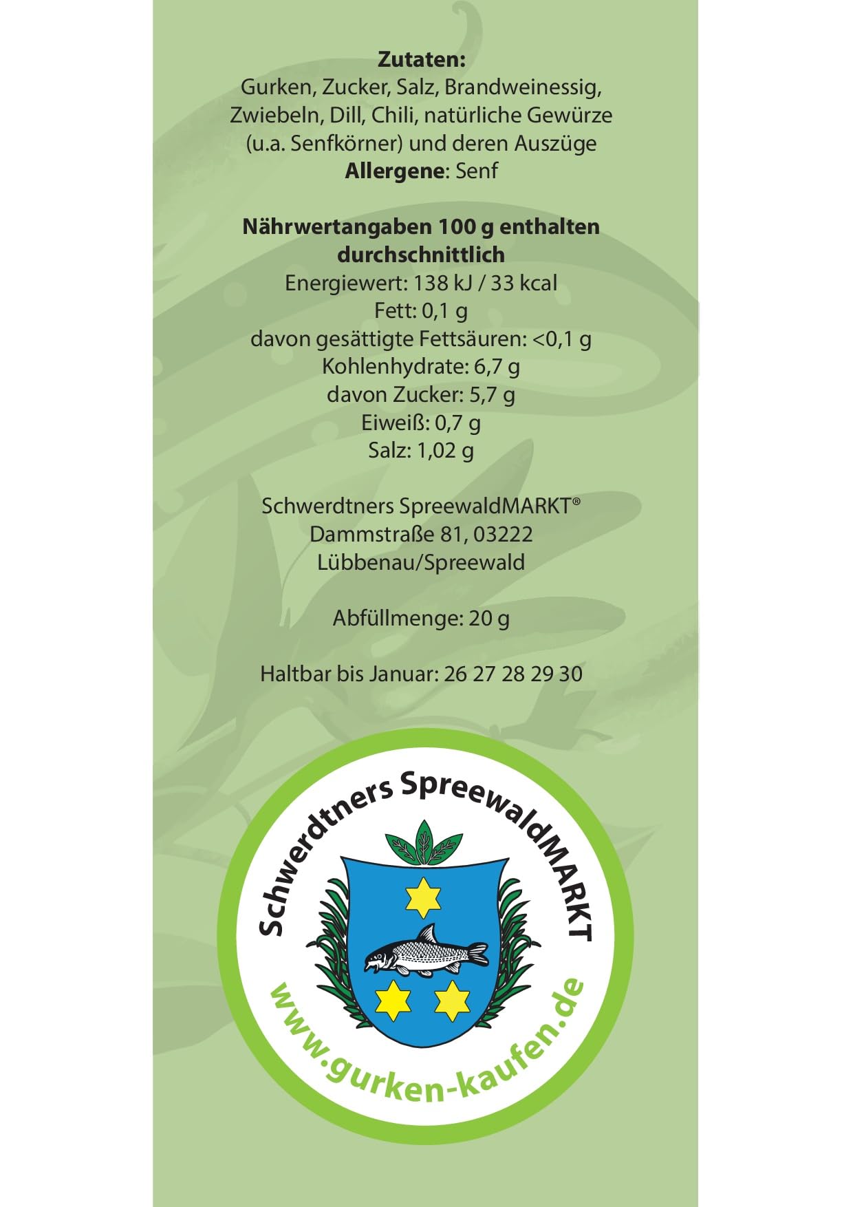 24 Tüten Schwerdtners Spreewald Gurken Chips Chili