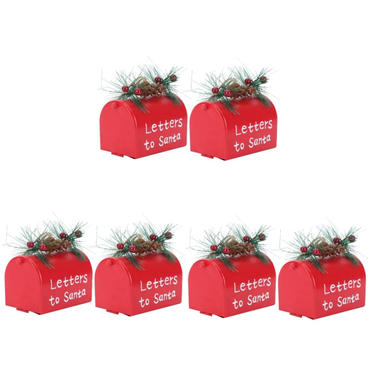 OUNONA 6stücke Metall Weihnachtsbaum Dekoration Für Festliche Anlässe Kreatives Design Für Kamin Und Fenster Robustes Eisen Und Plastik Material Für Freunde Und Familie