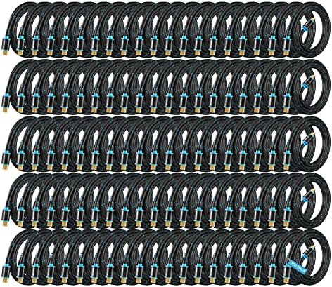 Maximm HDMI Cable 4K Ultra HD HDMI 2.0 Cable, High Speed 18Gbps 4K@60Hz HDR, 3D, 2160p, 1080p, HDCP 2.2, ARC (100 Pack)
