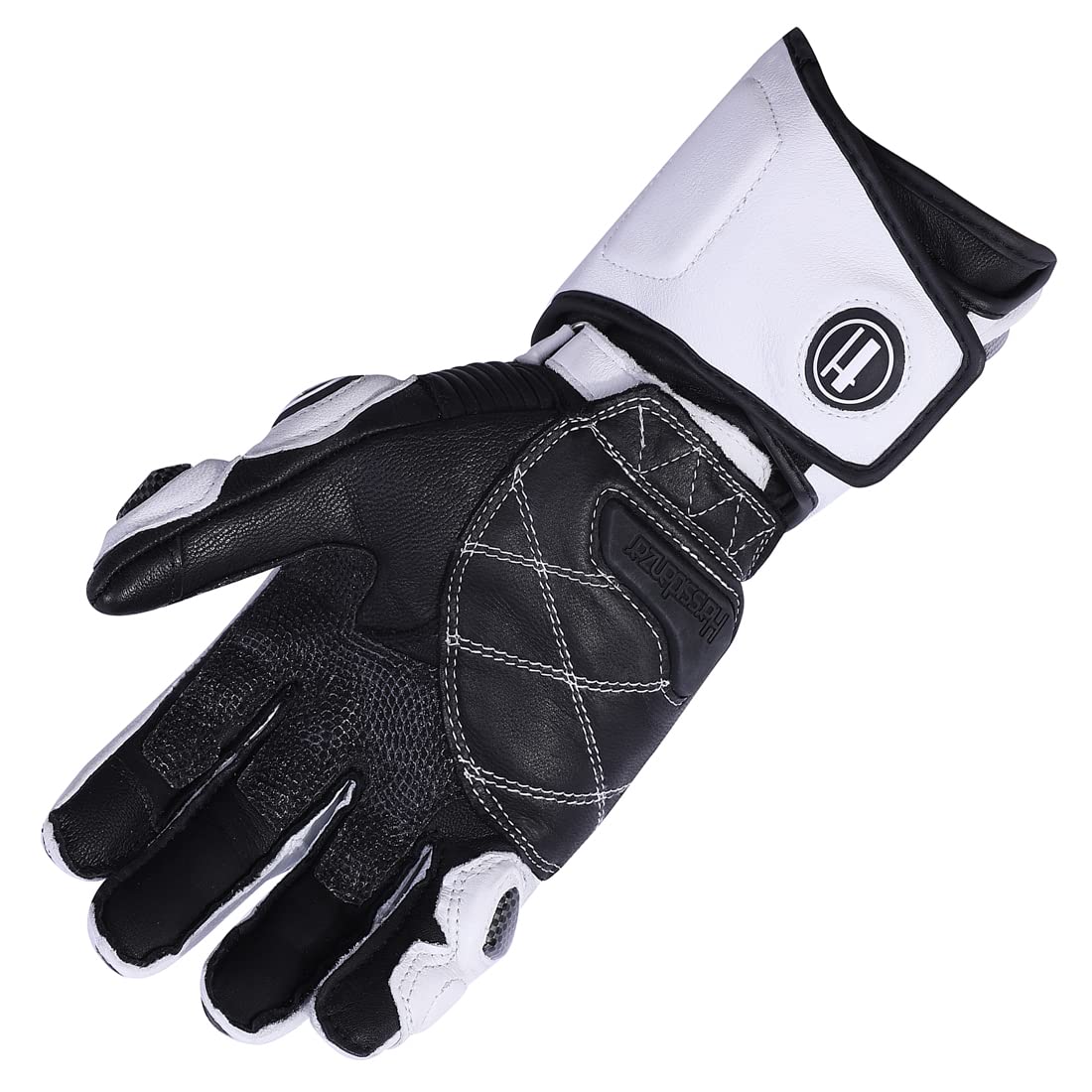 Harssidanzar Gants de Moto pour Hommes et Femmes,Gants de Moto de Protection des articulations en Fibre de Carbone pour Sports motorisés KM045