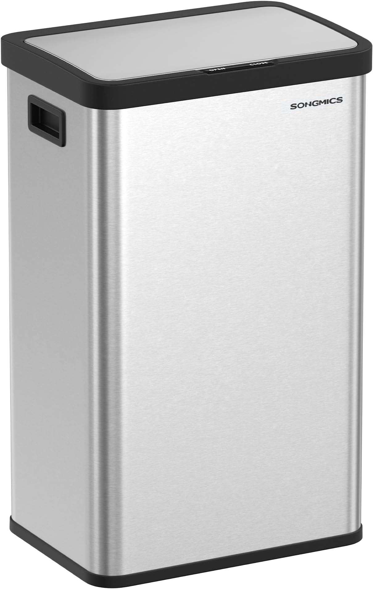 Motion Sensor Trash Can, 18-Gallon (68L) Automatic Kitchen Garbage Can with Stay-Open Lid, Soft Close, Stainless Steel, 15 Trash Bags Included, Metallic Silver ULTB630E68