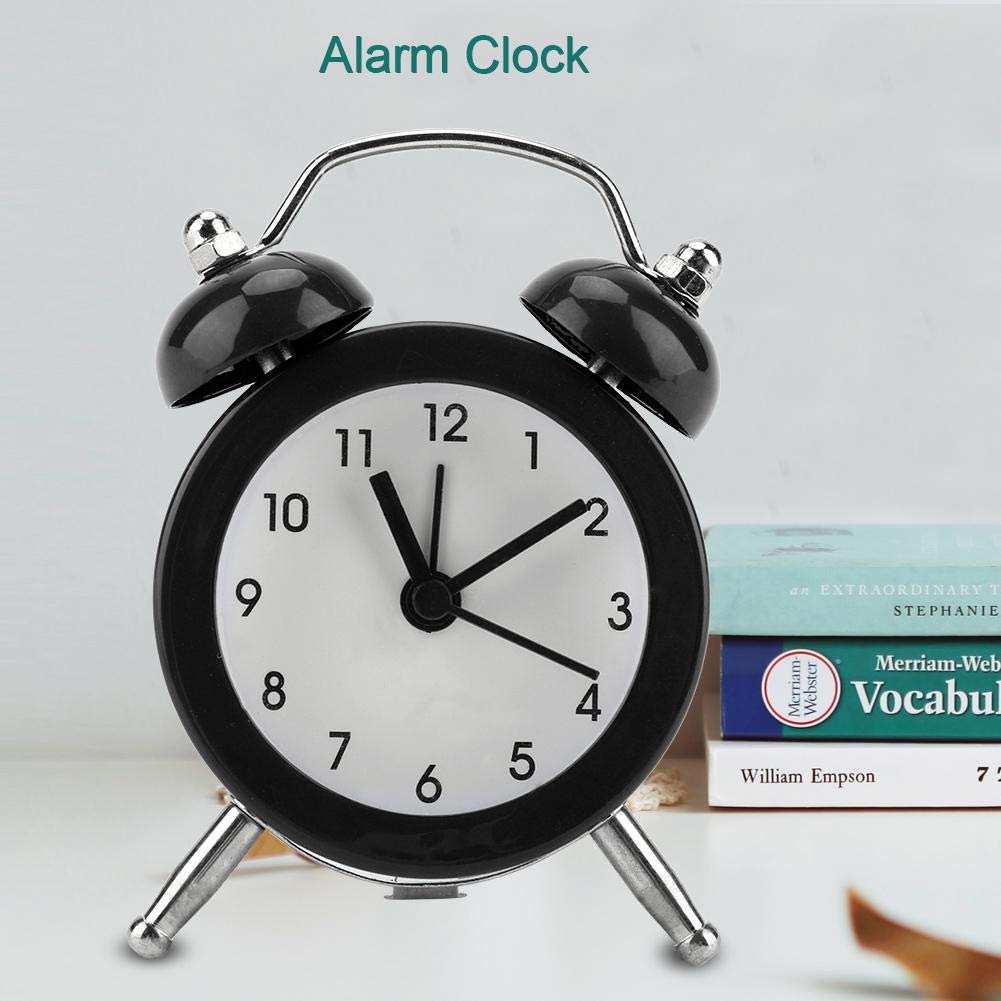 Riuulity Sveglia Moto Orologio da Tavolo per Ufficio Domestico, Design Vintage, Allarmi Multipli con Movimento Al Quarzo, Materiale Plastico Premium