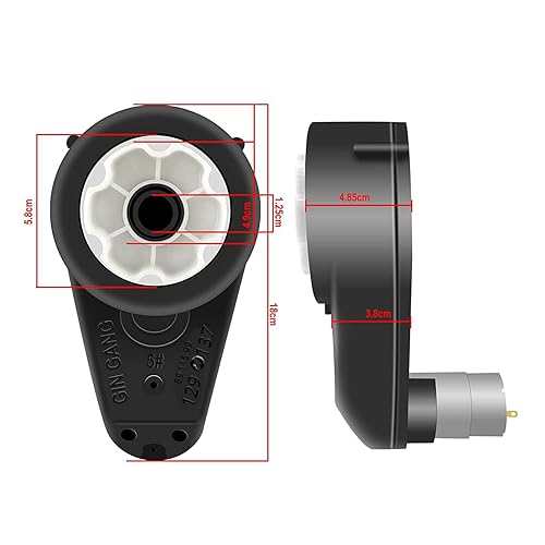 Miniatura 5 de Caja de cambios RS555 de 24 voltios y 30000 RPM con motor de alto par para actualización de motor de ruedas eléctricas, caja de cambios de motor