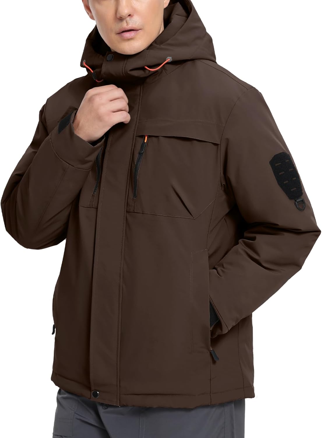 Men's Winter Ski Jacket Waterproof Warm Snow Coat Insulated Snowboarding Jacket Hooded Windproof Parka Raincoat - Image 2