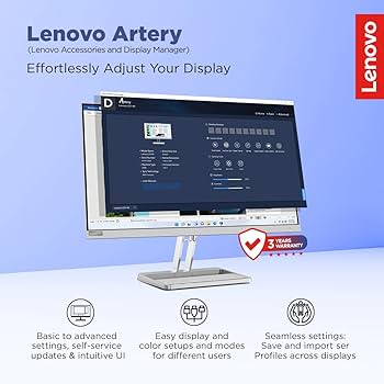 Lenovo L-Series 24 inch (60.4cm) FHD IPS Monitor| 100Hz, 1ms