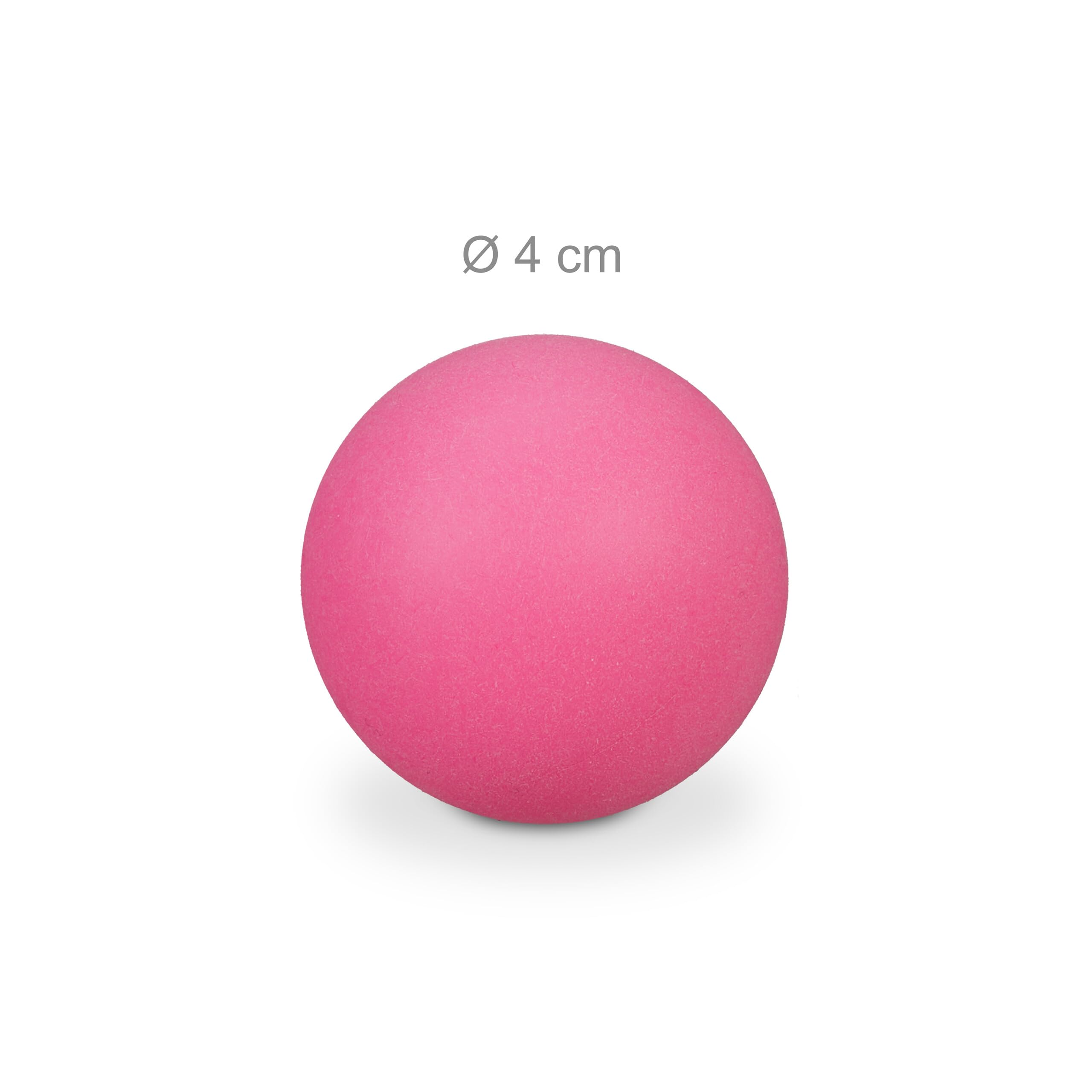Relaxdays 300 x Palline Beer Pong, plastica Ø40 mm, Rosa Neon