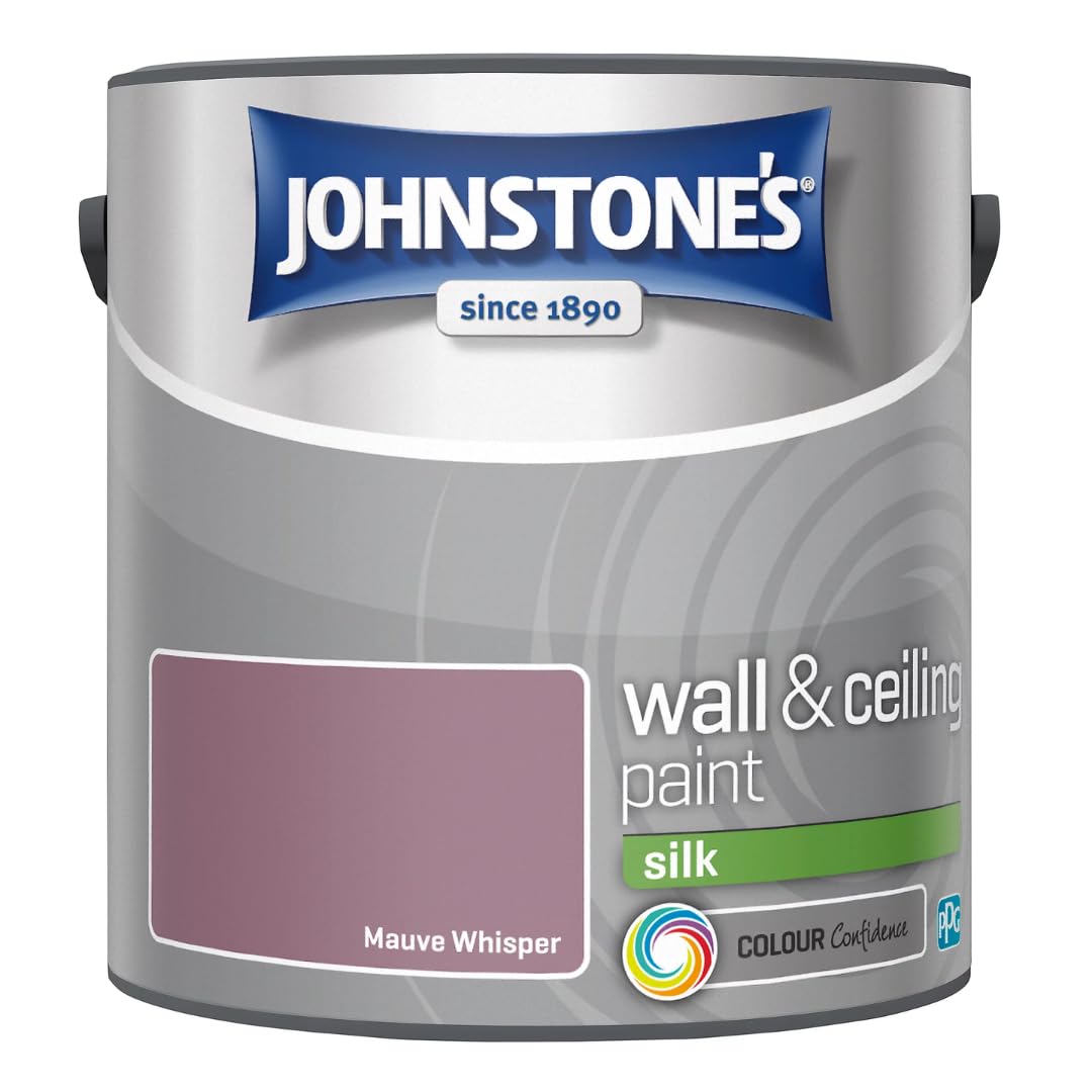 Mauve Whisper Johnstone’s Wall & Ceiling Matt Paint 2.5L – Smooth Matt Finish, Excellent Coverage, Quick Dry, Low Odour Interior Paint for Walls & Ceilings