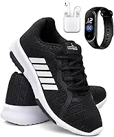 Kit Tênis Masculino Esporte Corrida Academia Macio + Relógio e Fone