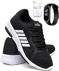 Kit Tênis Masculino Esporte Corrida Academia Macio + Relógio e Fone