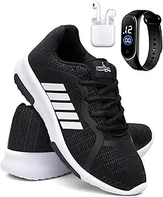 Kit Tênis Masculino Esporte Corrida Academia Macio + Relógio e Fone