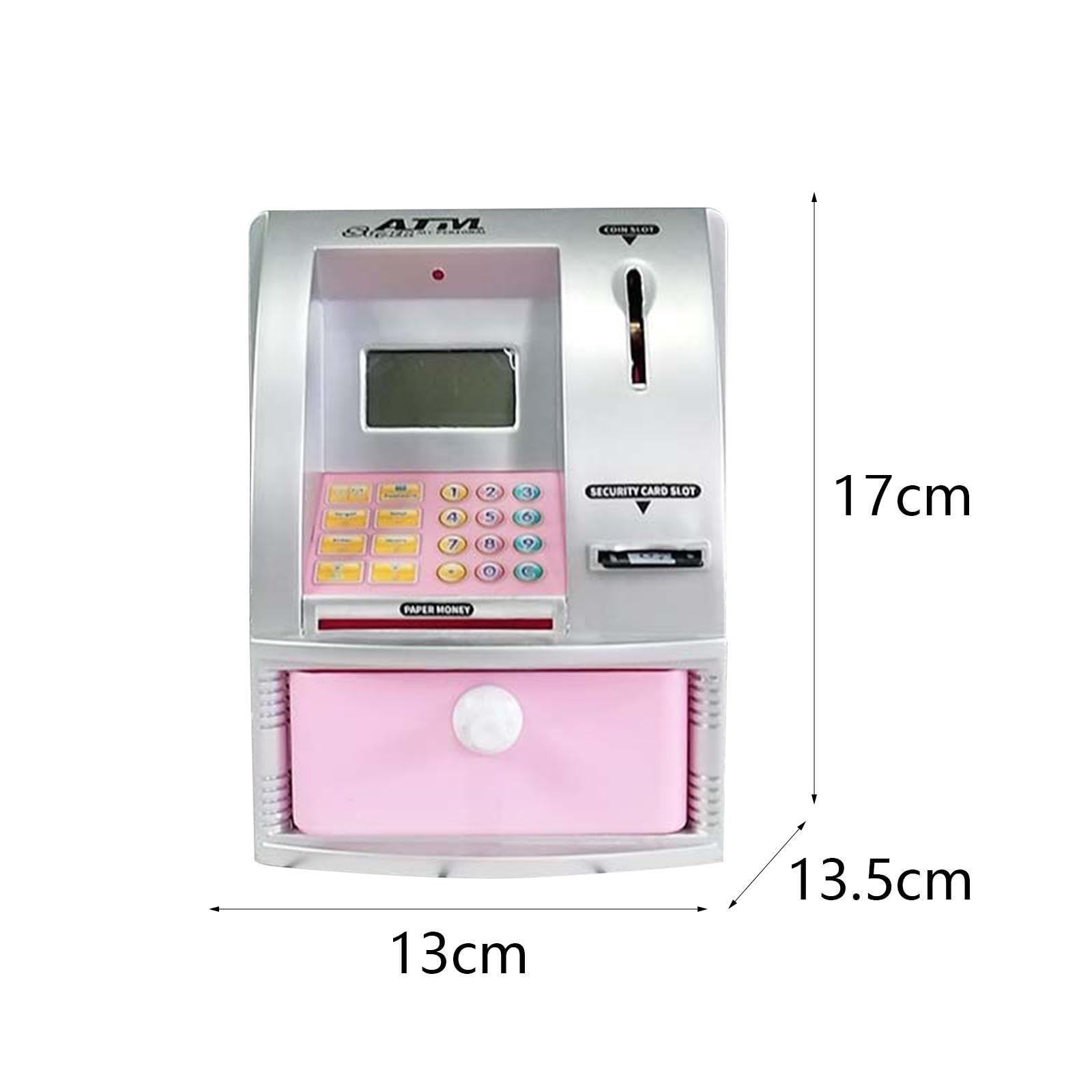 Amazon | キッズ ATM 貯金箱 電子マネー銀行 カード付き、パスワード