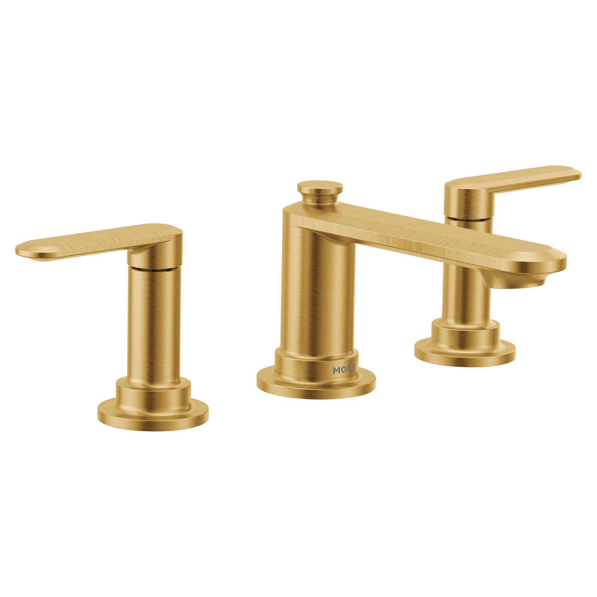 Moen Greenfield Brushed Gold Two-Handle Widespread Bathroom Sink