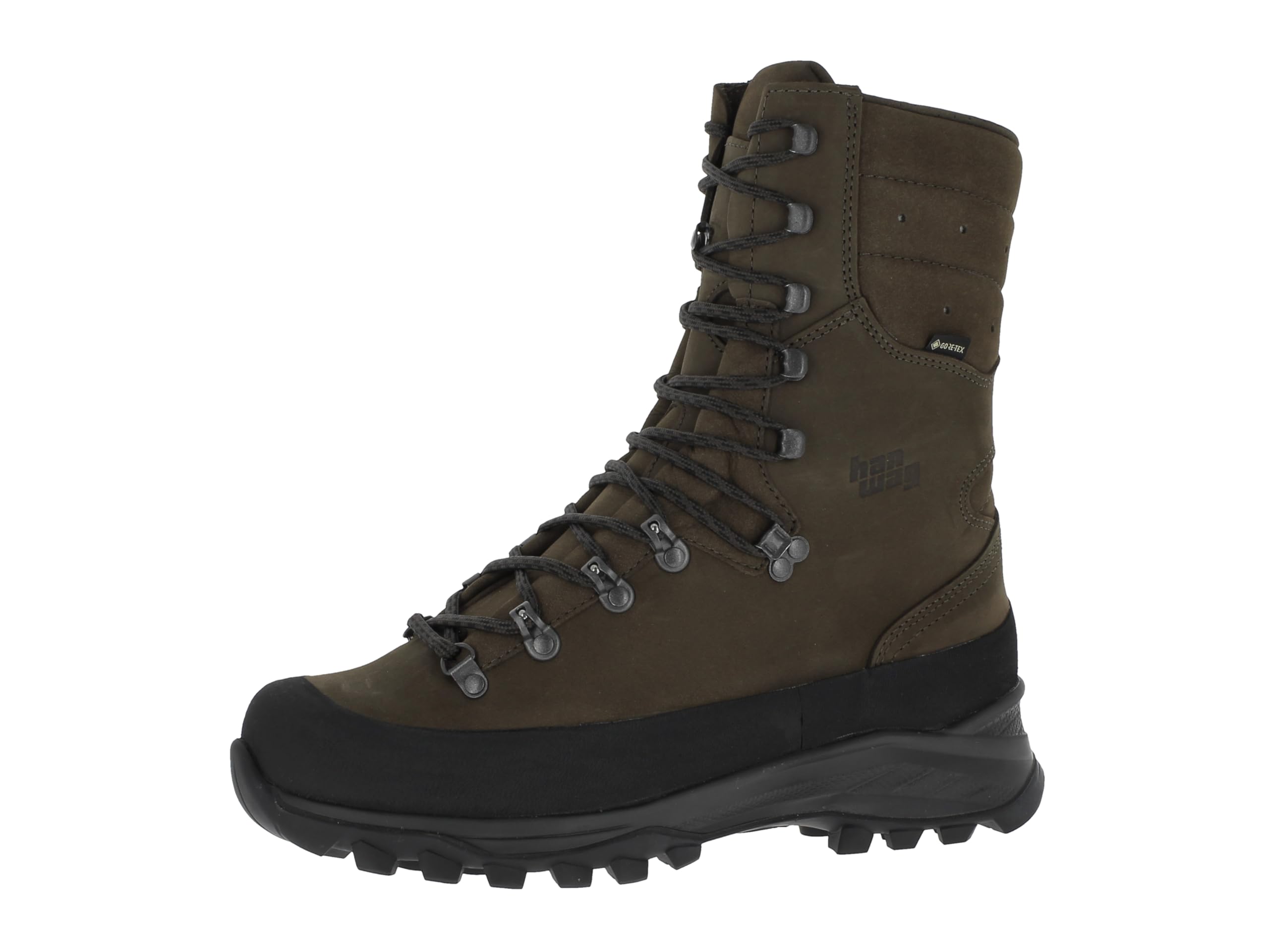 Hanwag Brenner Pro Wide GTX wasserdichte und stabile Jagdstiefel mit Nubukleder Obermaterial | Jagdschuhe | Trekkingstiefel | Nubukleder