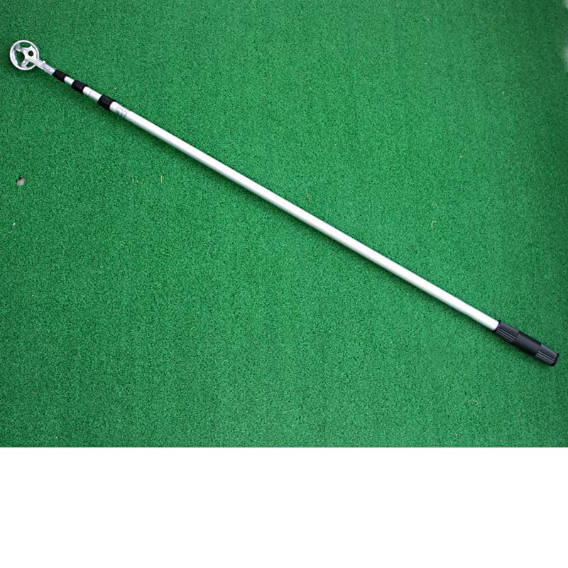 POENVFPO Recuperador de Pelotas de Golf, Herramienta Ajustable de Aleación de Aluminio, Recogedor Telescópico de Pelotas para Agua, para Entusiastas del Golf Al Aire