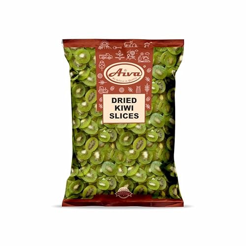 Aiva rodajas de fruta de kiwi secas, azúcar agregada, sin OMG, ligeramente endulzadas (5 libras)